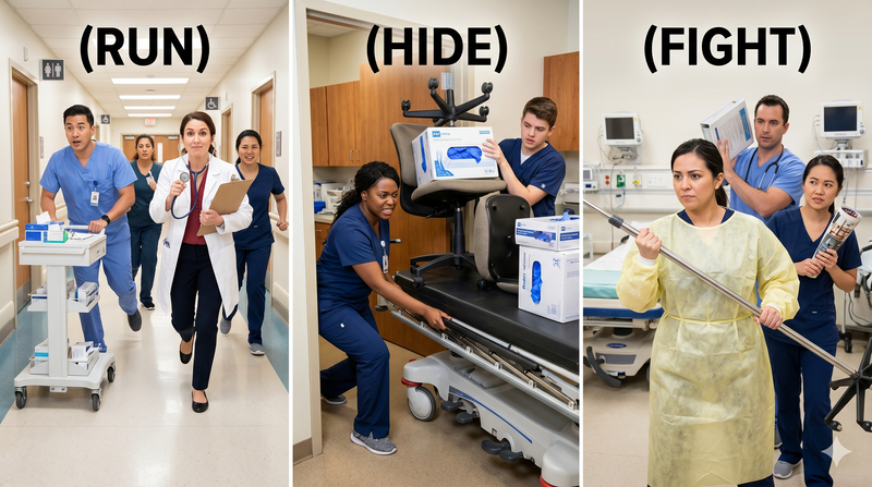 FUNNY !😆 but might save your life … Surviving Active Shooter in Healthcare