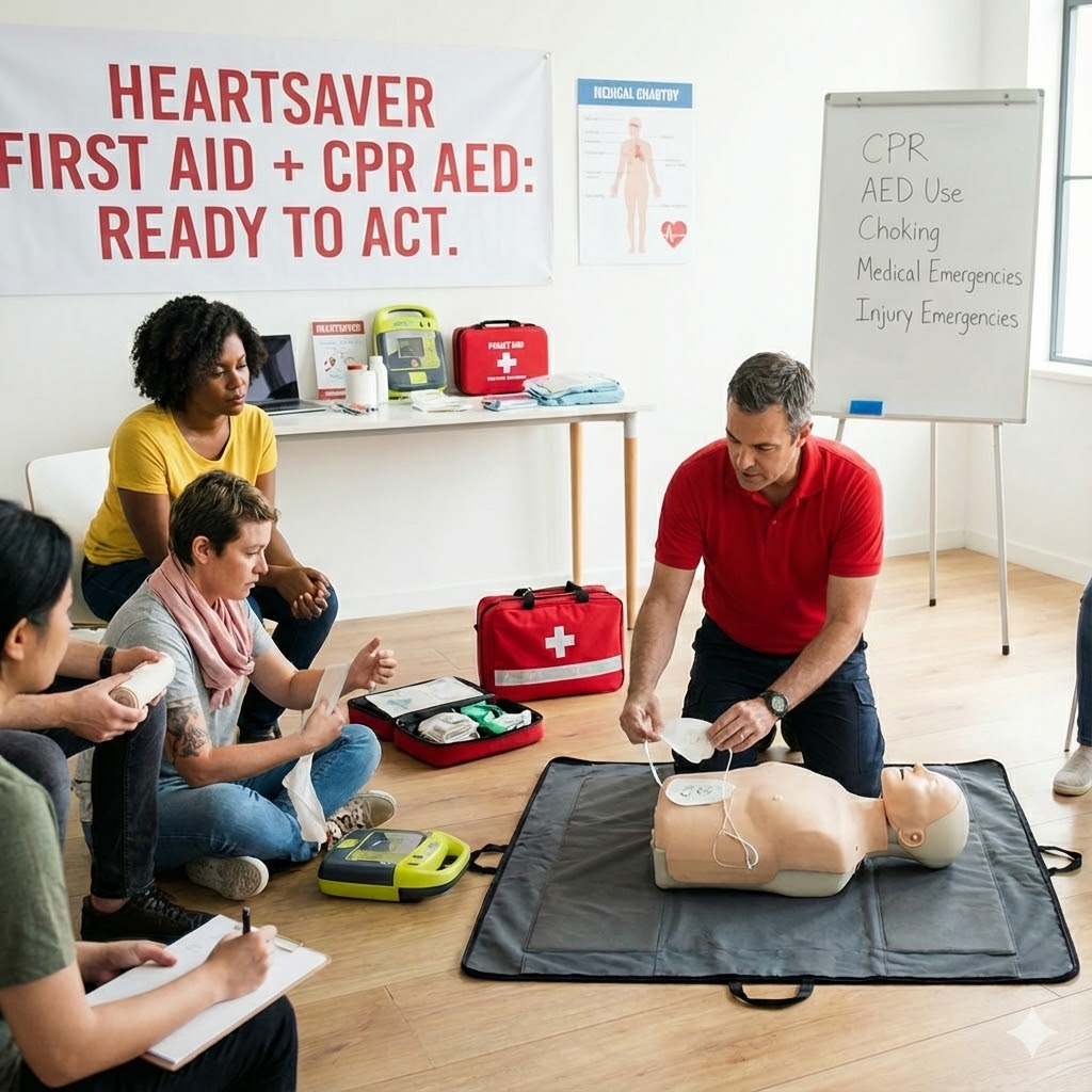HEARTSAVER FIRST AID + CPR AED
